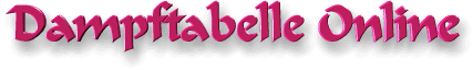 Freie Dampf Tabellen Online