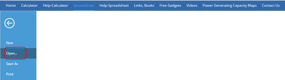 Open workbook